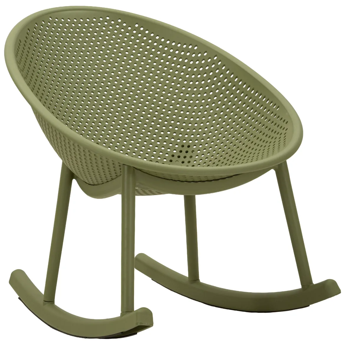 Sedia Verde 2 Sedie a Dondolo, Adatto per Indoor/outdoor, Materiale Struttura in Plastica - Phunt