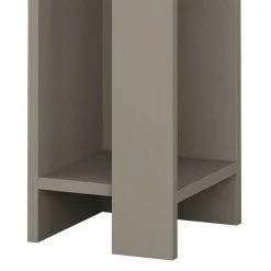 Set Comodini Grigio Tortora 4 Ripiani Colore Ripiano Grigio, Elementi Inclusi 2 Comodini - Tartano