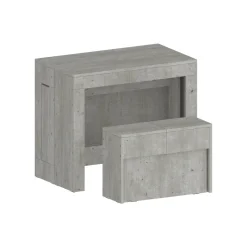 Set consolle allungabile 12 posti e 1 panca allungabile cemento - Badesi