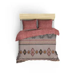 Set di copripiumino matrimoniale e 2 federe Grand River, Multicolore, 260x220 cm