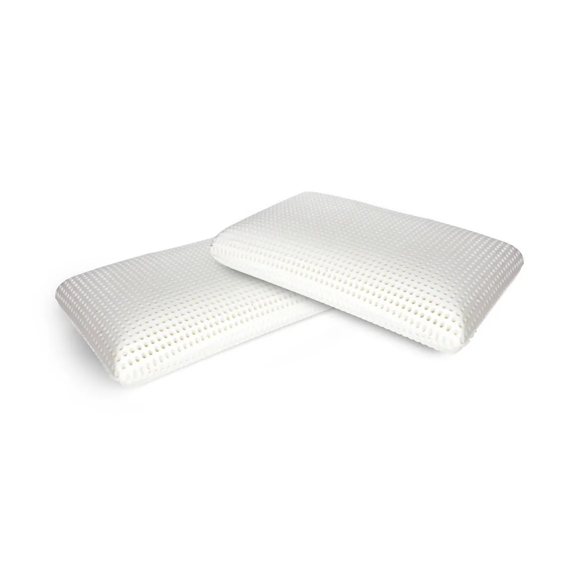 Set di 2 guanciali Cerfoglio, Made in Italy, 70x40 h16 cm, Bianco