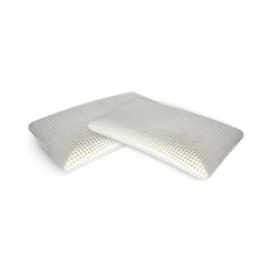 Set di 2 guanciali Citronella, Made in Italy, 70x40 h12 cm, Bianco