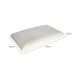 Set di 4 guanciali Citronella, Made in Italy, 70x40 h12 cm, Bianco