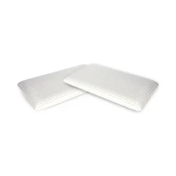 Set di 4 guanciali Menta, Made in Italy, 70x39 h10 cm, Bianco