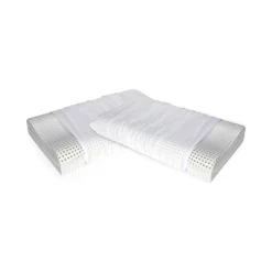 Set di 2 guanciali Origano, Made in Italy, 70x41 h12 cm, Bianco