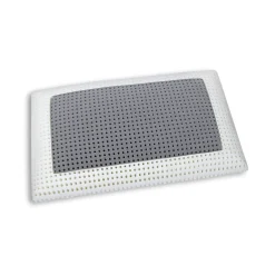 Set di 2 guanciali Prezzemolo, Made in Italy, 70x40 h14 cm, Bianco