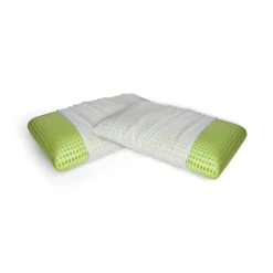 Set di 2 guanciali Rosmarino, Made in Italy, 70x40 h16 cm, Bianco