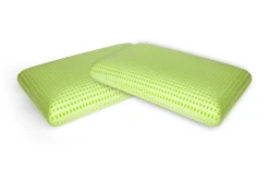 Set di 2 guanciali Rosmarino, Made in Italy, 70x40 h16 cm, Bianco