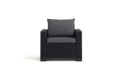 Set di 2 poltrone da esterno Miramichi, 83x68 h72 cm, Antracite