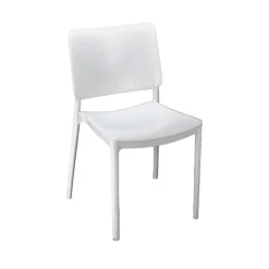 Set di 4 sedie da balcone impilabili bianco - Cirebon