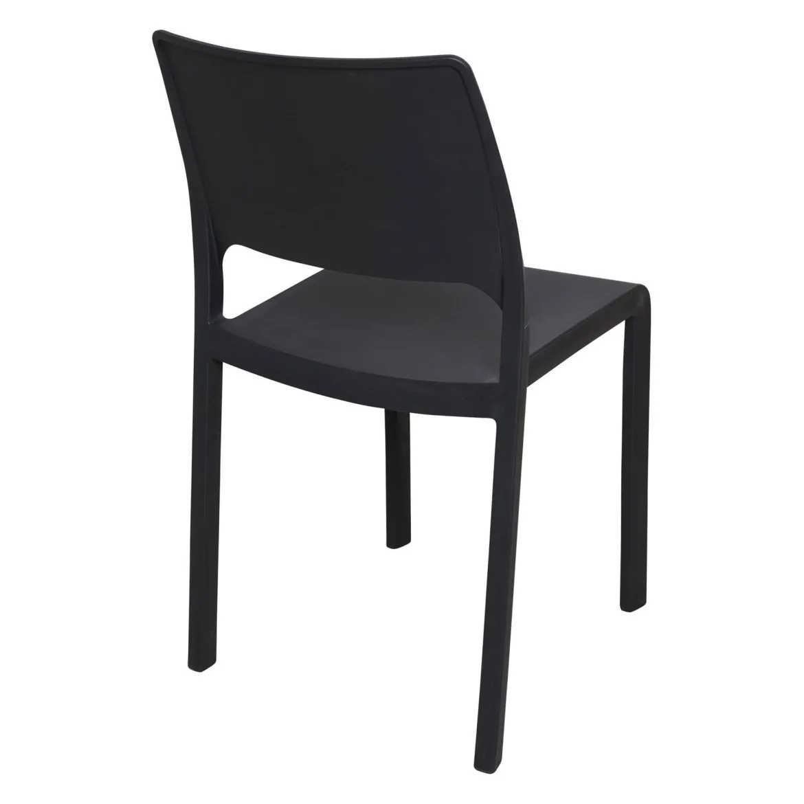 Set di 2 sedie da esterno impilabili antracite - Cereseto