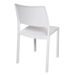 Set di 2 sedie da terrazzo impilabili bianco - Cereseto