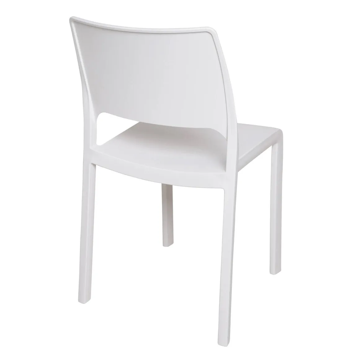 Set di 2 sedie da terrazzo impilabili bianco - Cereseto