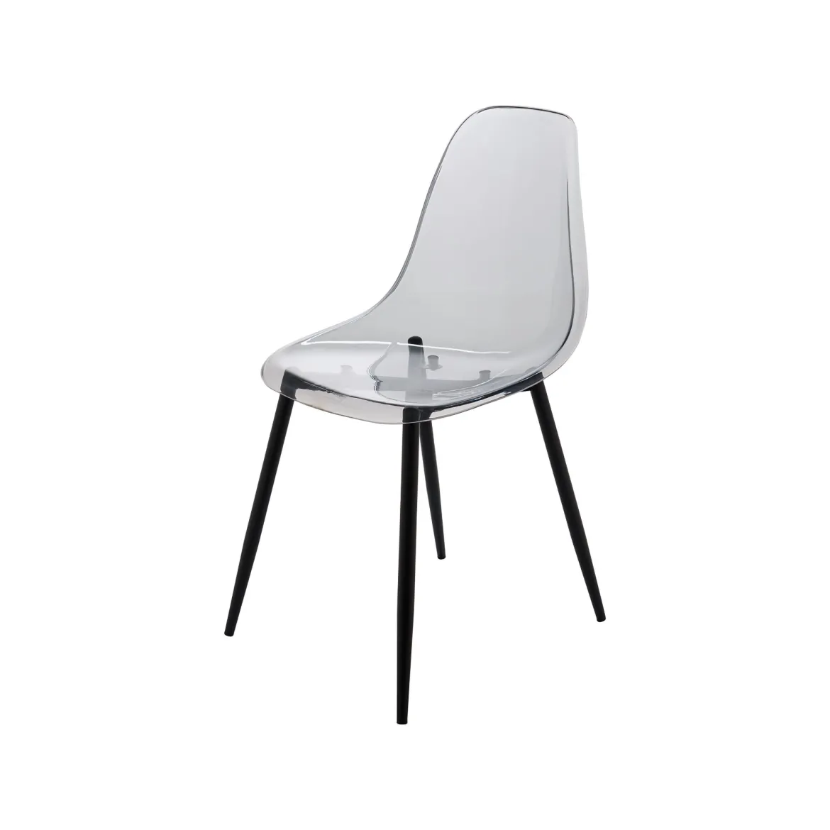 Set di 4 sedie design in plastica fume - Amstrong