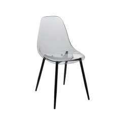 Set di 6 sedie design in plastica fume - Amstrong