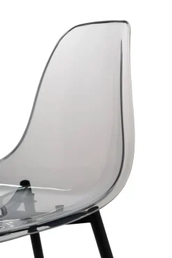 Set di 6 sedie design in plastica fume - Amstrong