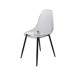 Set di 6 sedie design in plastica fume - Amstrong