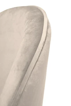 Set di 6 sedie eleganti imbottite in velluto grigio chiaro - Achito