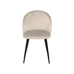 Set di 6 sedie eleganti imbottite in velluto grigio chiaro - Achito