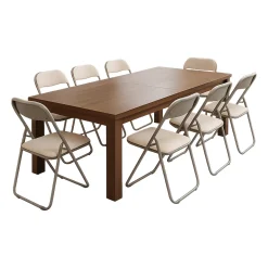 Set di Sedie Grigio Grigio 10 Sedie Imbottito, Peso Supportato 80 kg - Antenore