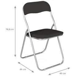 Set di Sedie Nero Grigio 10 Sedie Imbottito, Peso Supportato 80 kg - Antenore