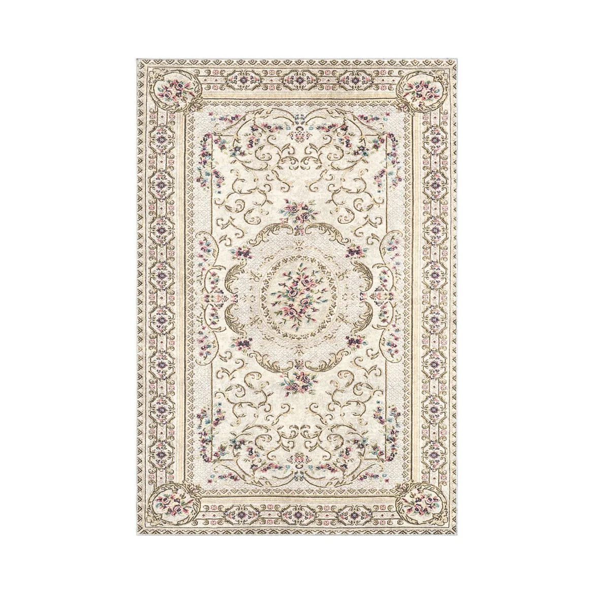 Set di 2 tappeti da bagno Michigan City, 100x60 cm, Eleganza dorata