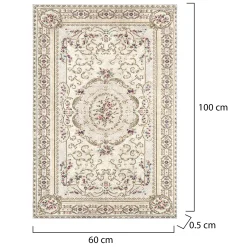 Set di 2 tappeti da bagno Michigan City, 100x60 cm, Eleganza dorata