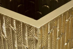 Set di 2 vasi Tirreni, 40x40 h99 cm, Oro