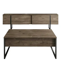 Set Mobili da Soggiorno Marrone Noce Nero Modulabile 2 Ante, 2 Vani - Mornasco