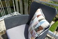 Set salotto balcone 2 poltrone antracite - Brooks