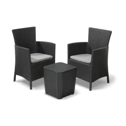 Set salotto da esterno Viking, 62x60 h89 cm, Antracite