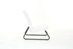 Set salotto esterno 2 poltrone 1 tavolino bianco - Canmore