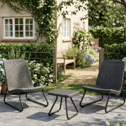 Set salotto esterno 2 posti e 1 tavolo antracite - Canmore