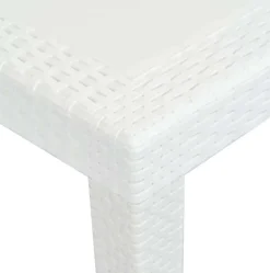 Set salotto esterno 4 sedie e tavolo allungabile bianco - Arret