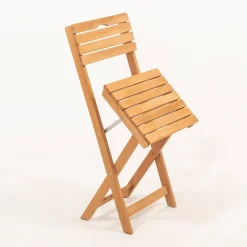 Set salotto giardino 4 sedie pieghevoli crema - Fanano