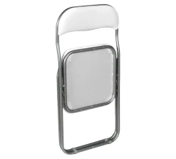 Set 4 sedie pieghevoli imbottite nere struttura in metallo - Antenore