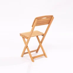 Set Tavolo e Sedie Marrone 2 Posti Dimensione Tavolo 50x50h72 cm, Dimensione Seduta 40x30h81 cm - Isso