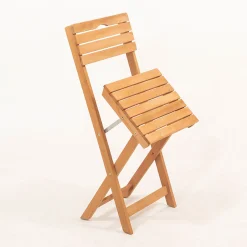 Set Tavolo e Sedie Marrone 4 Posti Dimensione Tavolo 80x60h72 cm, Dimensione Seduta 40x30h81 cm - Fanano