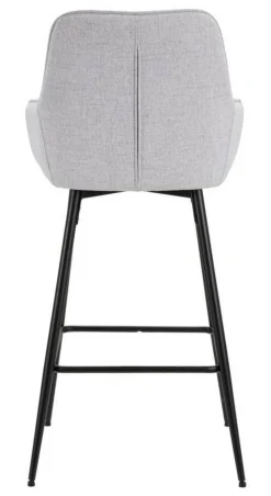 Sgabello alto moderno con seduta imbottita 55x55x109h cm - Moore