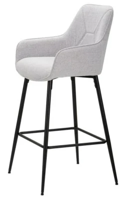 Sgabello alto moderno con seduta imbottita 55x55x109h cm - Moore