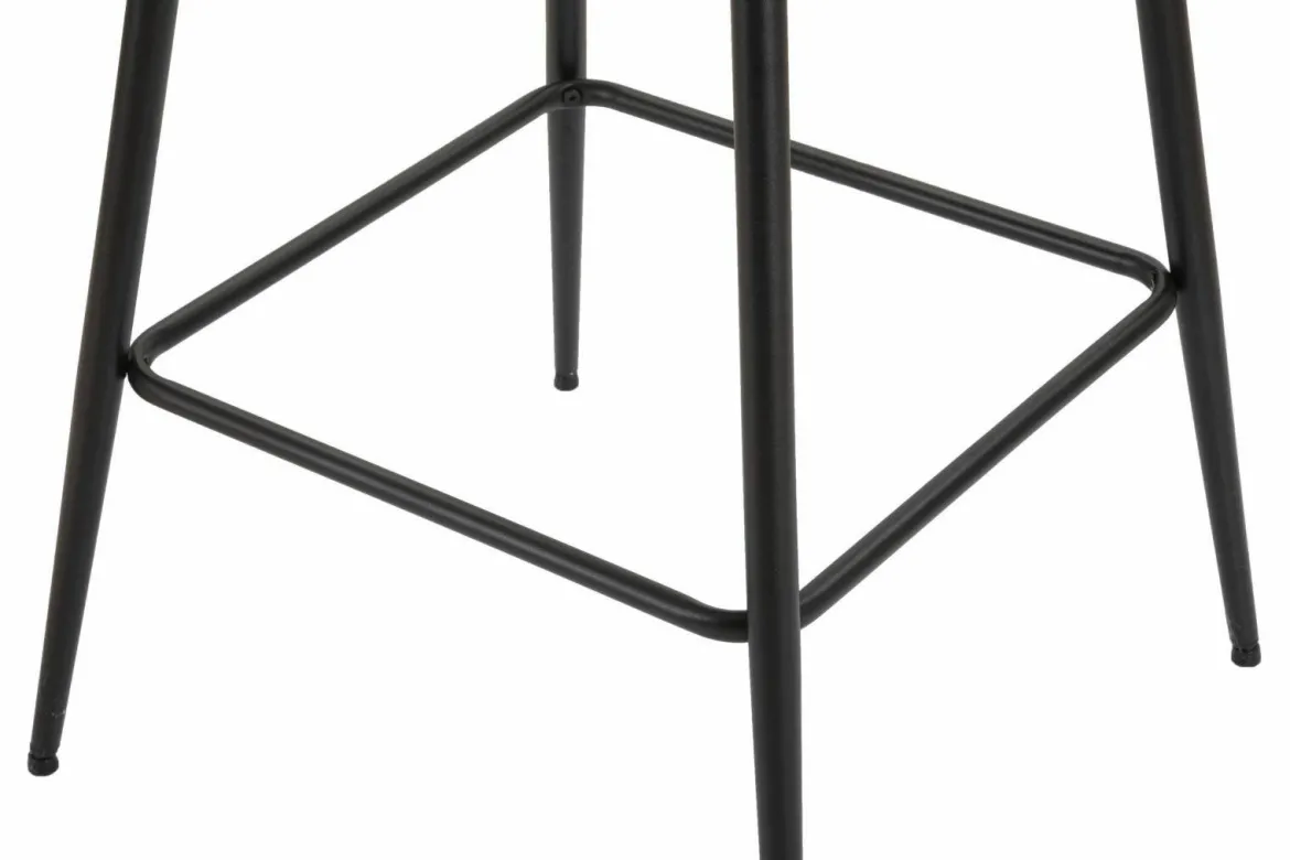 Sgabello alto moderno con seduta imbottita 55x55x109h cm - Moore