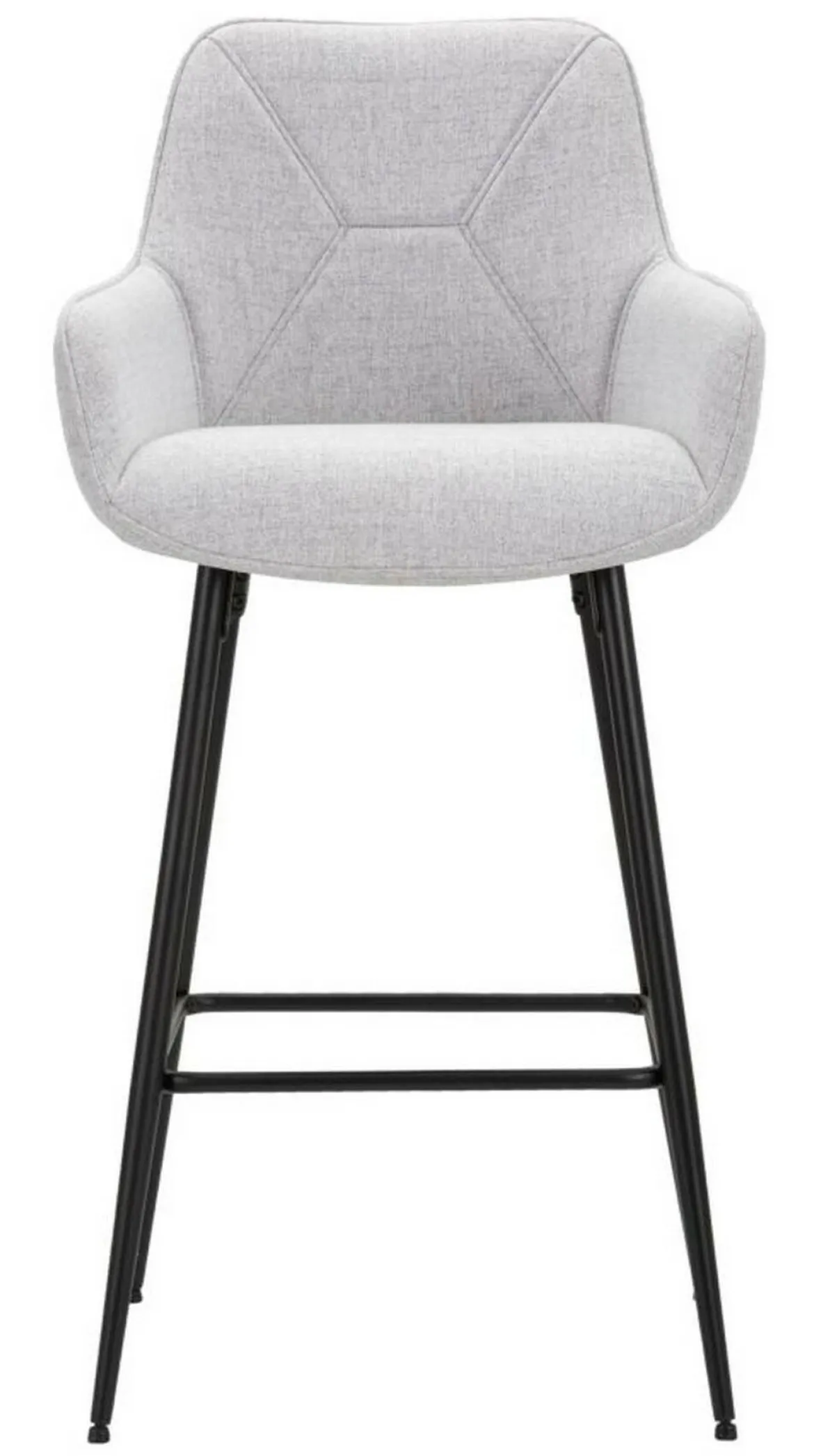 Sgabello alto moderno con seduta imbottita 55x55x109h cm - Moore