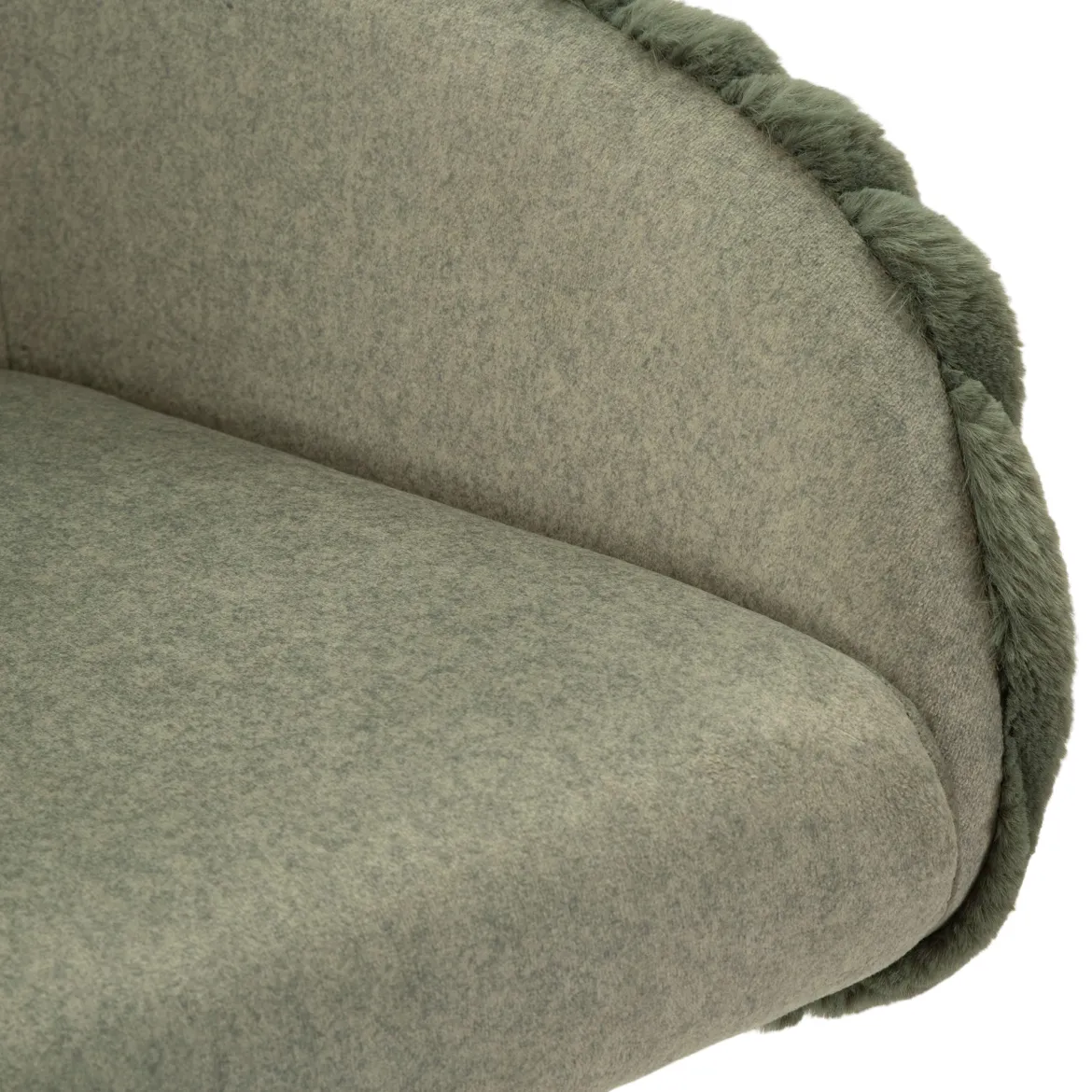 Sgabello Verde Imbottito set da 2 con Schienale 52x46x111h cm, Materiale Struttura in Legno Nobilitato - Spiti