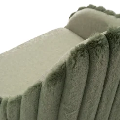 Sgabello Verde Imbottito set da 2 con Schienale 52x46x111h cm, Materiale Struttura in Legno Nobilitato - Spiti