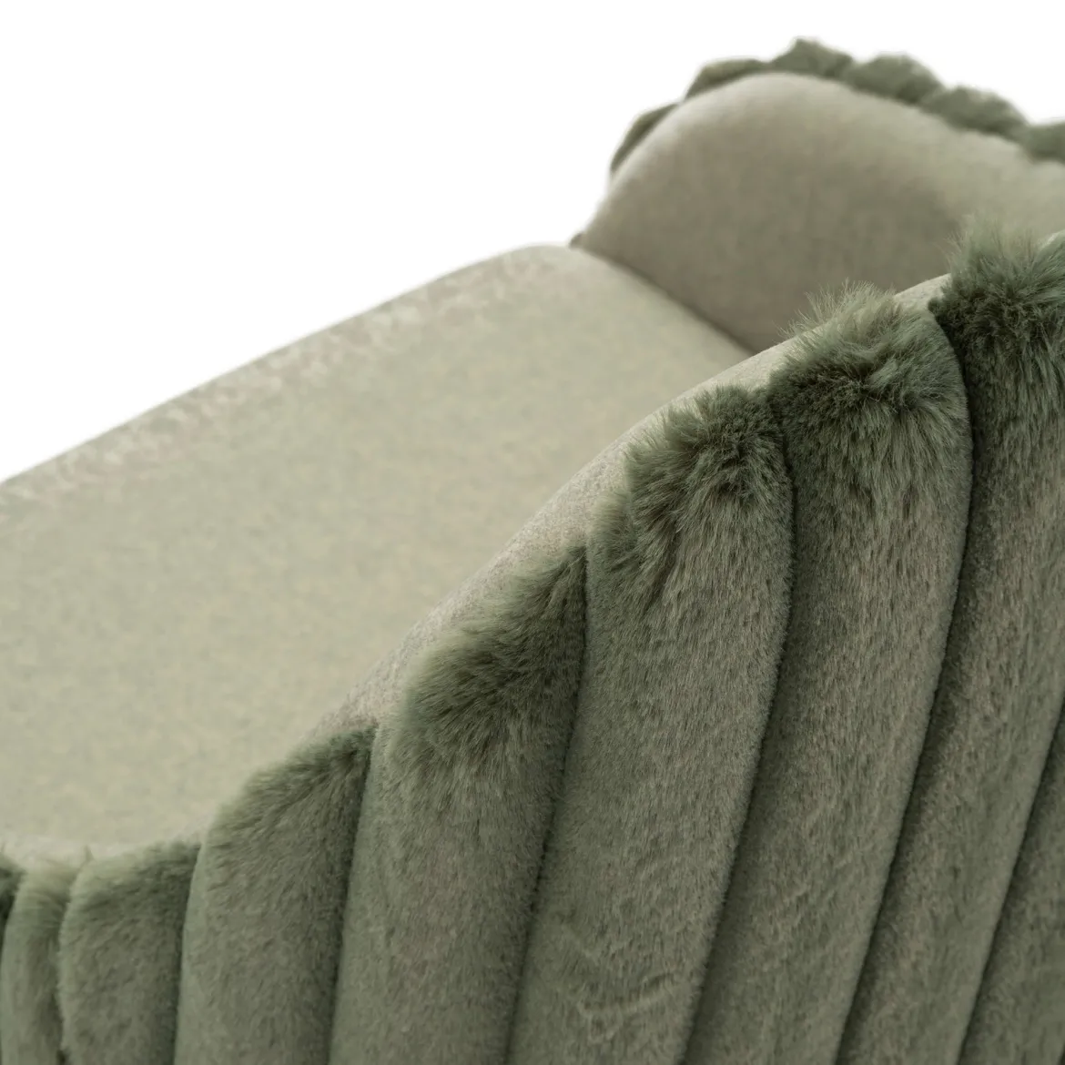 Sgabello Verde Imbottito set da 2 con Schienale 52x46x111h cm, Materiale Struttura in Legno Nobilitato - Spiti