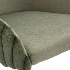 Sgabello Verde Imbottito set da 2 con Schienale 52x46x111h cm, Materiale Struttura in Legno Nobilitato - Spiti
