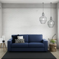 Sofa con penisola blu 200x95x90h cm - Abernathy