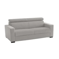 Sofa con poggiatesta regolabili grigio 220x95x85h cm - Matrice