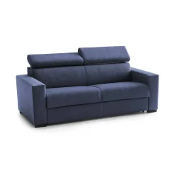 Sofa design blu 220x95x85h cm - Matrice