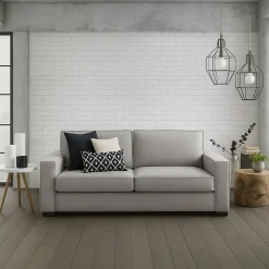 Sofa design grigio 200x95x90h cm - Abernathy